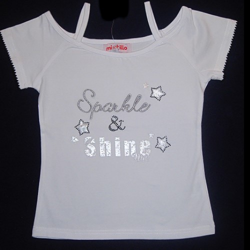 Mirtillo Sparkle & Shine white top